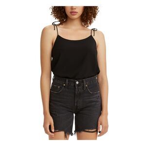LEVI'S Womens Black Spaghetti Strap Scoop Neck Top XS